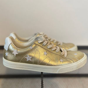 Madewell Veja Esplar Gold Embroidered Sneakers
